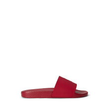 (10 UK, Red/White) Ralph Lauren Mens Polo Moulded Footbed Pool Slides