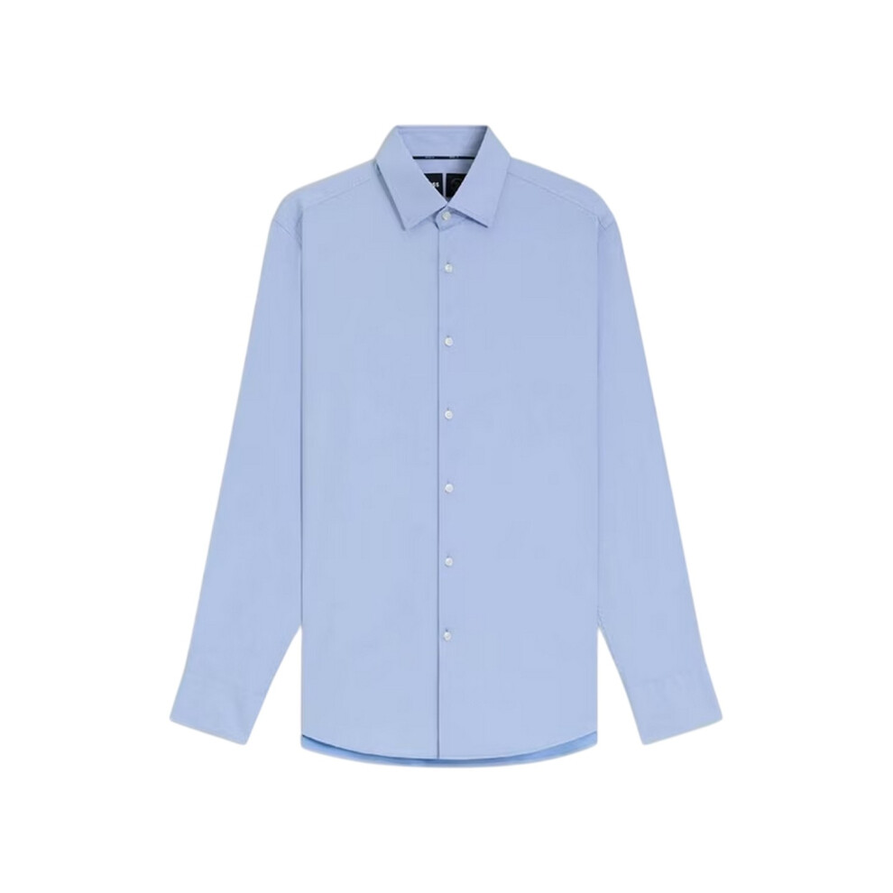Hugo Boss (42 In, Pastel Blue) Mens P Hank Oxford Kent Collar Long-Sleeved Shirt