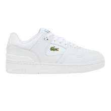 (7 UK, White) Lacoste Mens Court Cage Leather Trainers