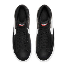 (3 UK, Black/White) Nike Childrens/Kids Blazer 77 Leather High Top Trainers