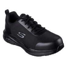 (7 UK, Black) Skechers Mens Steel Toe Cap Safety Shoes
