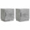VidaXL vidaXL Bedside Table 2 pcs Concerte Grey 43 x 34.5 x 47 cm 1