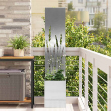 vidaXL Garden Privacy Screen Sliver 32 x 150 cm Stainless steel