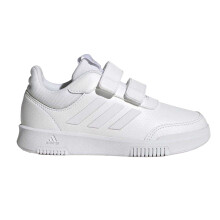 (13 UK Child, White) Adidas Boys Tensaur Hook and Loop Trainers