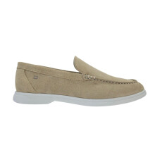 (11 UK, Almond) Nicholas Deakins Mens Francis Suede Slip-on Loafers
