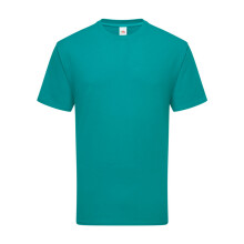(S UK, Ocean Teal) Fruit Of The Loom Mens Iconic 195 Ringspun Premium Tshirt