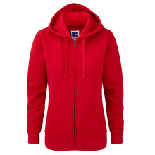 (S, Classic Red) Russell Ladies Premium Authentic Zipped Hoodie (3-Layer Fabric)
