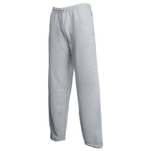 (2XL, Heather Grey) Fruit Of The Loom Mens Open Hem Jog Pants / Jogging Bottoms