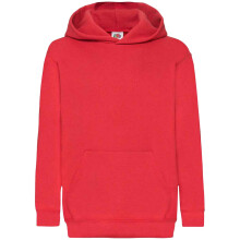 (14-15 Years, Red) Fruit Of The Loom Kids Unisex Classic 80/20 Hoodie
