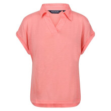 (10 UK, Shell Pink) Regatta Womens/Ladies Plain V Neck Polo Shirt