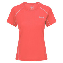 (12 UK, Neon Peach) Regatta Womens/Ladies Devote II Contrast Detail T-Shirt
