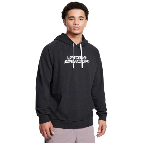 Under Armour (M, Black) Under Armour Mens Rival Raglan Drawstring Hoodie 2