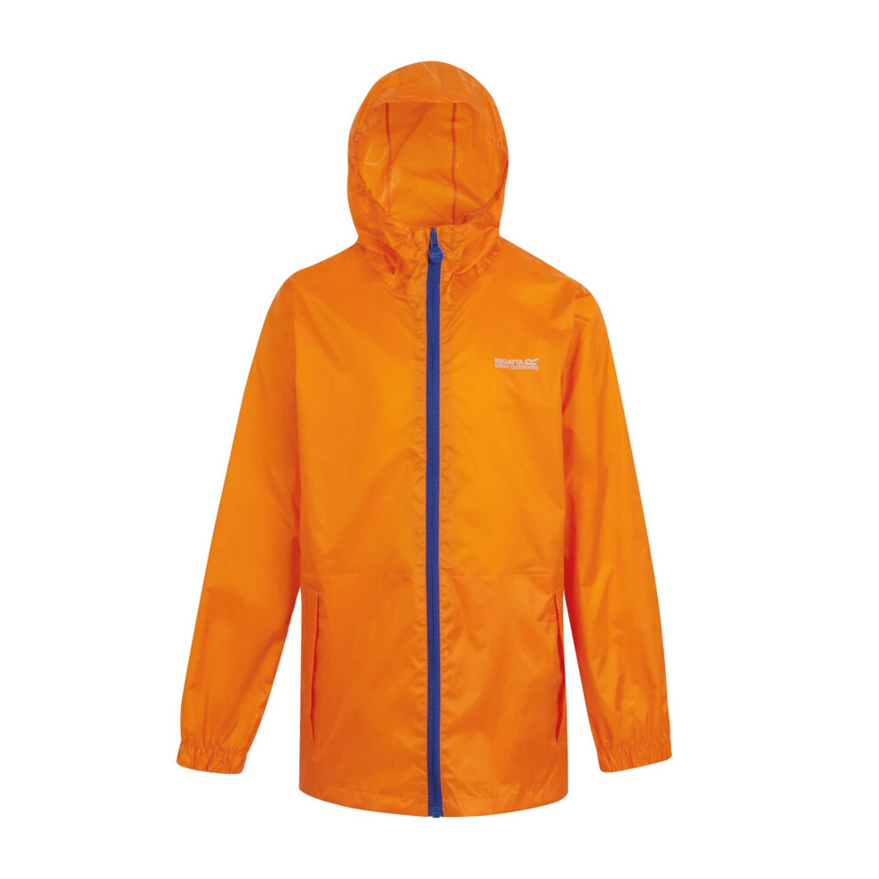 Regatta (9-10 Years, Persimmon) Great Outdoors Childrens/Kids Pack It Jacket Iii Waterproof Packaway Black
