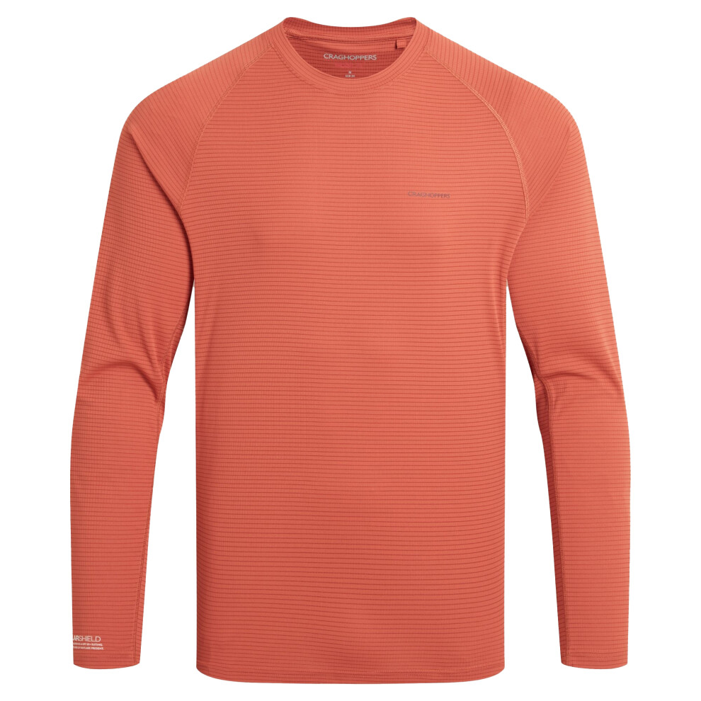 Craghoppers - Men's Long-Sleeved T-Shirt - Polyester/Fleece - Orange - XL - Image 2