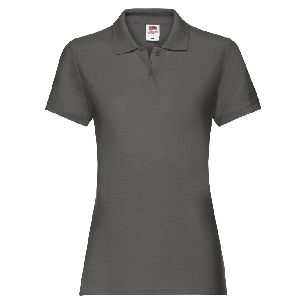Fruit Of The Loom (S, Light Graphite) Womens/Ladies Premium Polo Shirt