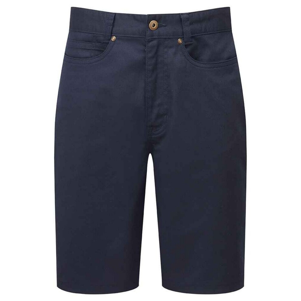 Premier Mens Performance Chino Casual Shorts (Navy) - Size 42 Regular - Image 2