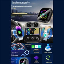 3-in-1 Wireless Carplay Adapter MirrorLinK Carplay Android Auto USB Dongle Plug and Wired Carplay to Wireless B