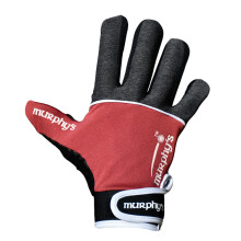 (S, Grey/Maroon/White) Murphys Unisex Adult V2 Gaelic Gloves
