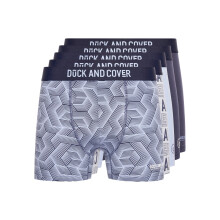 (XL, Multicoloured) Duck and Cover Mens Quendle Boxer Shorts (Pack of 5)
