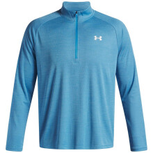 (S, Ethereal Blue) Under Armour Mens Tech Textured Half Zip Top