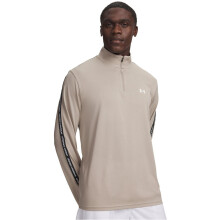 (XXL, Taupe/Black/White) Under Armour Mens Tech Textured Half Zip Top