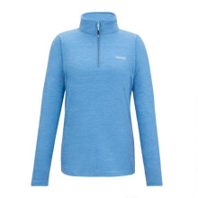 (14 UK, Washed Denim) Regatta Womens/Ladies Sweetheart Quarter Zip Fleece Top