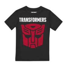 (9-10 Years, Black) Transformers Boys Autobot T-Shirt
