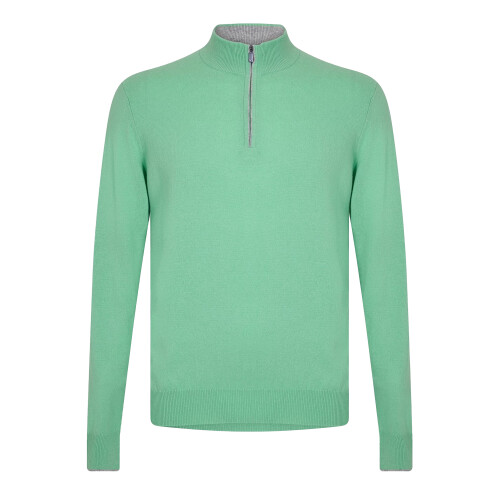 Callaway (S, Mantis) Callaway Mens Zip Neck Sweater Top