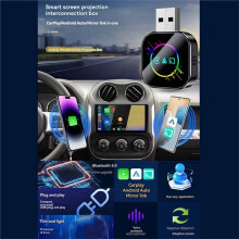 3 in 1 Wireless Carplay Mirror Link Carplay Android Auto USB Adapter Wired Carplay to Wireless Carplay Black