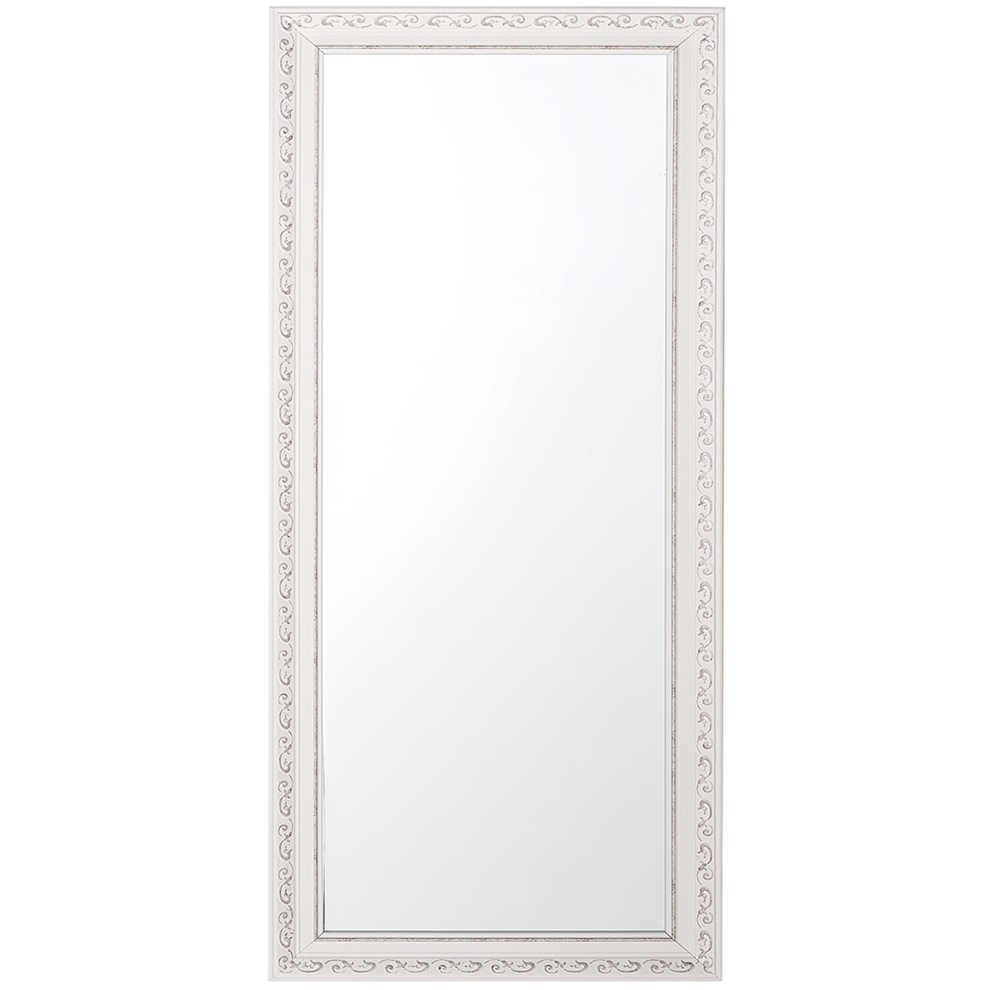 Photos - Wall Mirror Beliani  MAULEON 50 cm 130 cm Off-White White 109792 