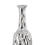Beliani Decorative Vase BASSANIA Stoneware 45 cm Silver 7