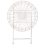 Beliani Bistro Table SCAFA 70 cm 70 cm Metal White 5
