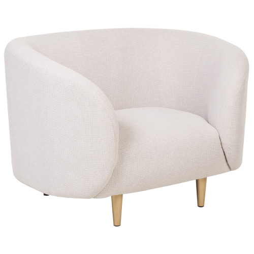 Beliani Armchair LOEN Fabric Light Beige