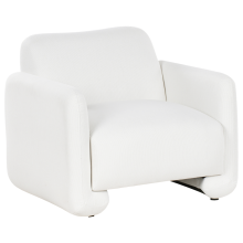 Armchair SALAND Fabric White