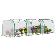 295 x 100 cm Low Tunnel Greenhouse - Clear