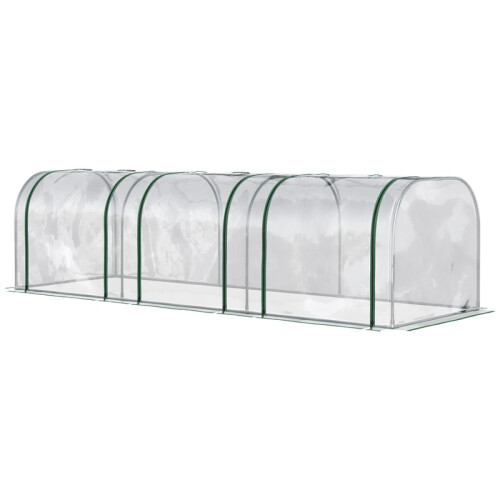 295  x 100 cm Low Tunnel Greenhouse - Clear 1