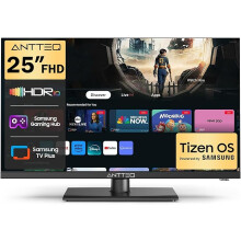 Antteq 25 Inch FHD Smart TV, 25" Tizen OS Power by Samsung Full HD Television with Netflix Disney+ Gaming Hub Dolby Audio, Small TV