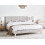 Beliani Bed Chenille TALENCE 180 x 200 cm (EU Super King) Light Grey 4