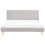Beliani Bed Chenille TALENCE 180 x 200 cm (EU Super King) Light Grey 6