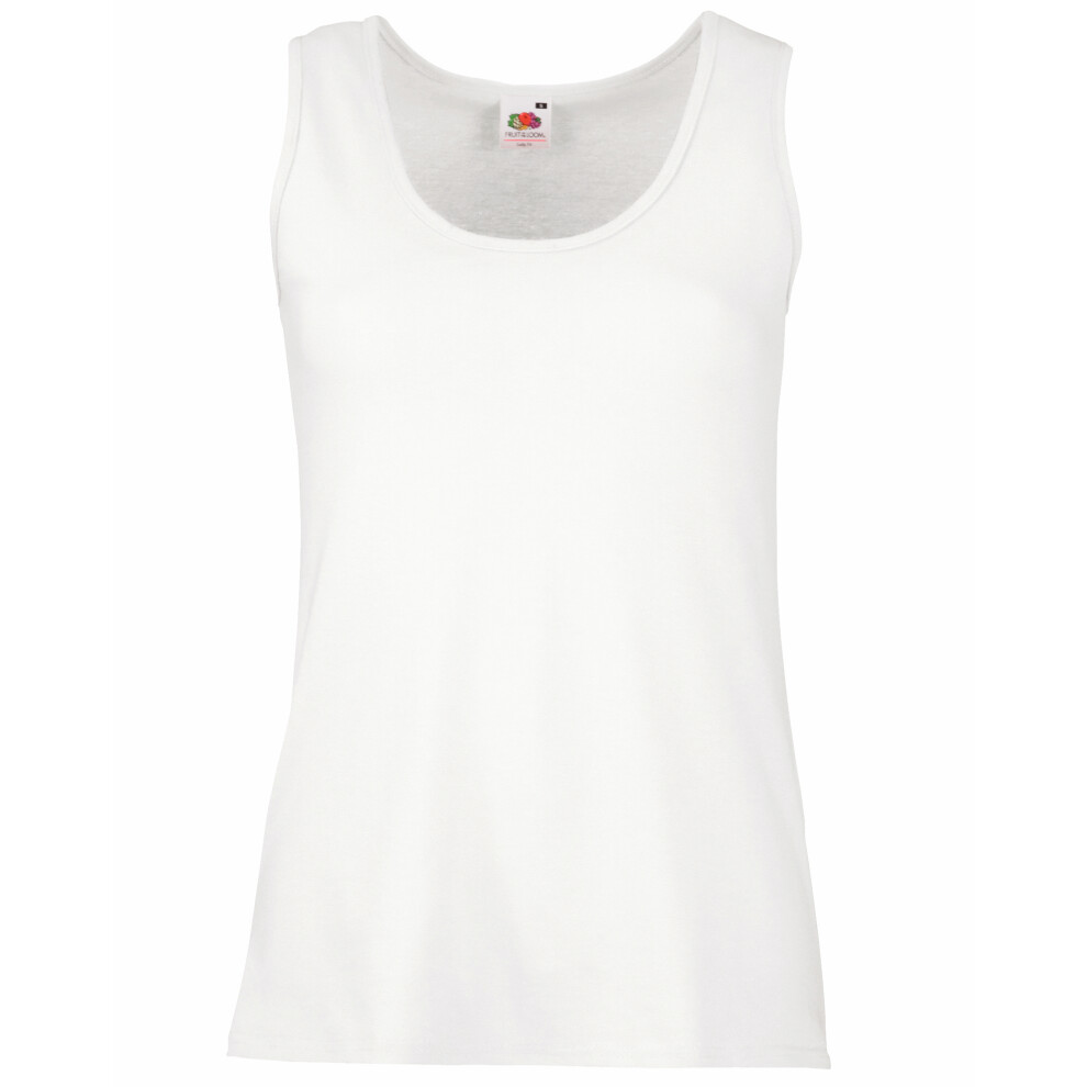 Fruit Of The Loom (Xs, White) Womens/Ladies Valueweight Lady Fit Tank Top