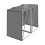 Living And Home 5x4 FT Metal Double Bin Storage Shed 5