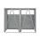 Living And Home 5x4 FT Metal Double Bin Storage Shed 4