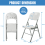 Set of 2 Heavy Duty Folding Plastic Chairs 2