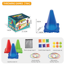 (3 Cone) Interactive Family Friendly Toss And Ring Throwing Toy Suitable Games Party For