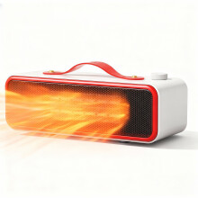 Black Friday : 700W Personal Table Heater with Simple Knob, Energy Efficient & Quiet Ceramic Heater for Office & Home Use-YXY