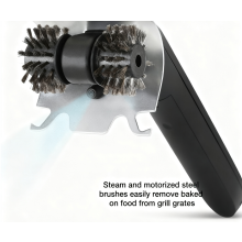 Electric Steam BBQ Brush - Stainless Steel Grill Cleaner with High-Temperature Steam for BBQ Rack & Oven-YXY