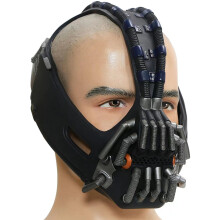 Maschera Nuova Edizione Il Cavaliere Oscuro - Il Ritorno Accessori per Costume 1 pz - nero - YXY