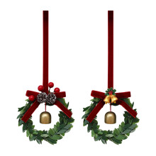 Guirlanda de Sinos de Natal 2025 | Decoração Vintage com Sinos Prateados para Árvore de Natal, Guirlanda e Enfeite para Larei