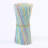 500 cannucce di plastica lunghe 20 cm, a righe multicolore, Bedable-YXY 5