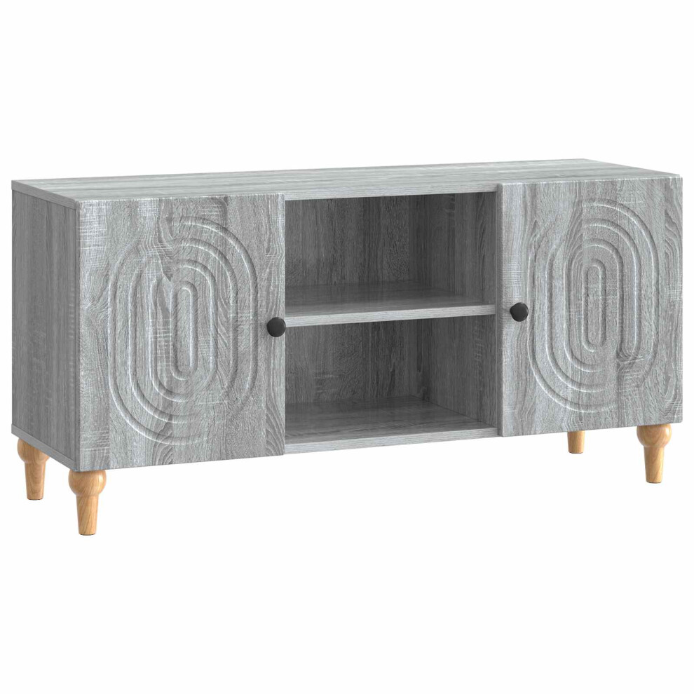 Vidaxl Tv Cabinet Grey Sonoma 102 X 34.5 X 50 Cm Engineered Wood